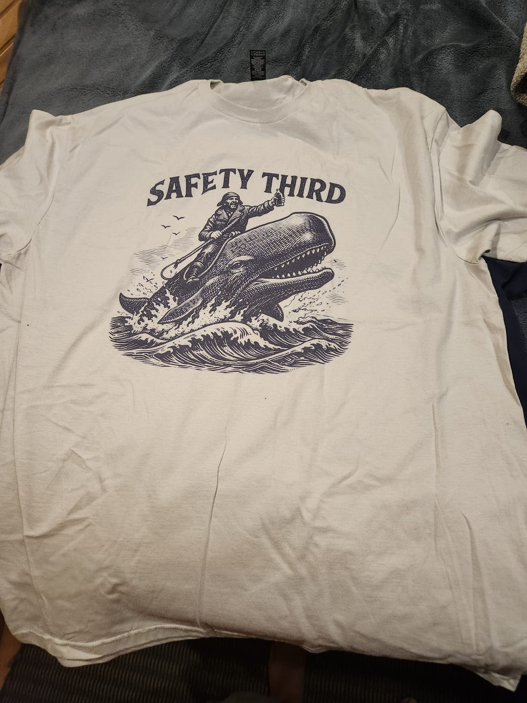 Customer photo review of Safety Third T-shirt