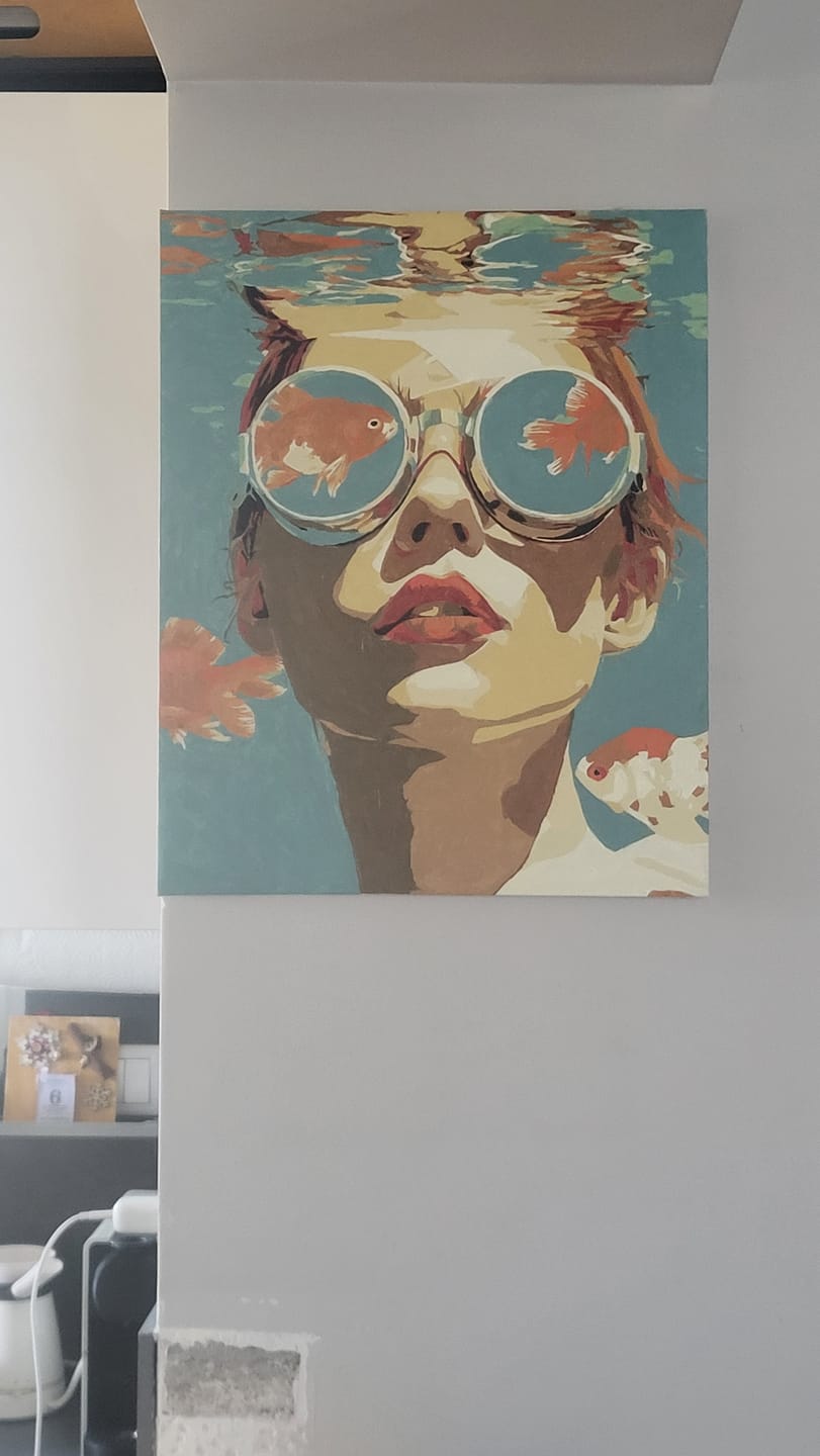 Customer photo review of Liquid Dreams | Paint by Number