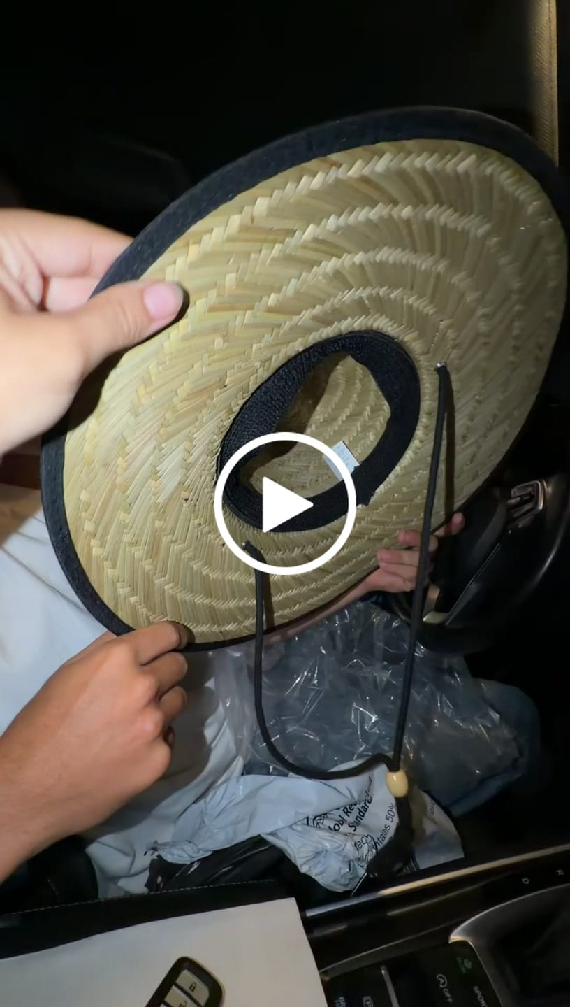 Customer video review of Custom Straw Hats with Leather Patch