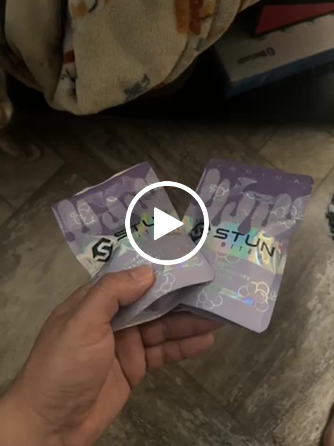 Customer video review of Stun Bites High Potency D8 + D9 + THCP Gummies