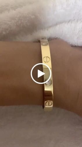Customer photo review of LOVE BRACELET 6.1MM 4 DIAMONDS