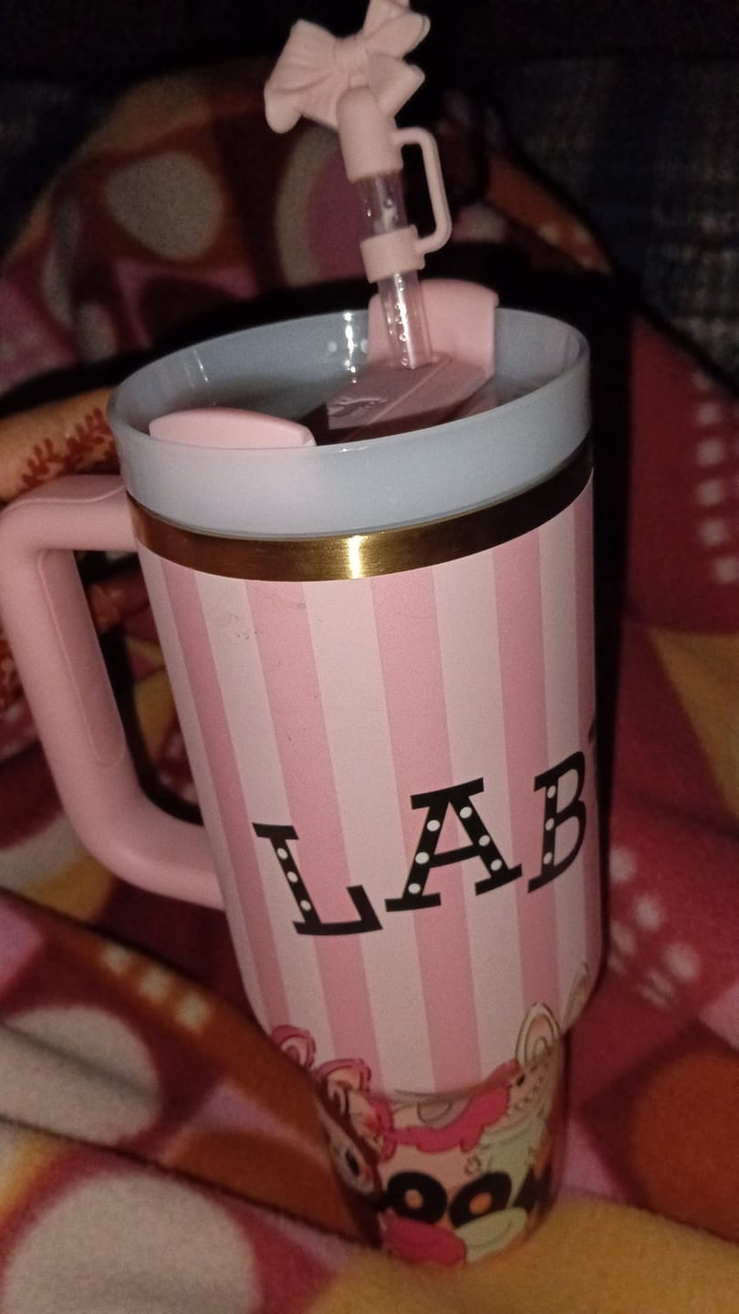 Customer photo review of QUENCHER H2.0 TUMBLER | 40 OZ ( Kawaii Cabana Collectible Bunny  - LIMITED EDITION )
