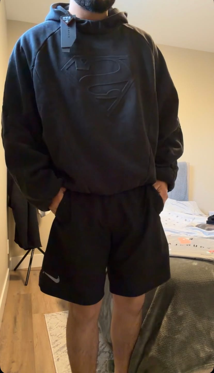 Customer photo review of 5094 - Superman Shield Hoodies