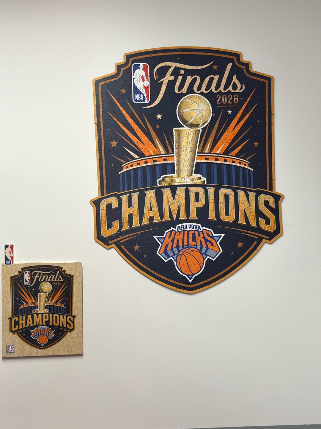 Customer photo review of Champions New York Knicks™ NBA 2026 - Puzzle en Bois
