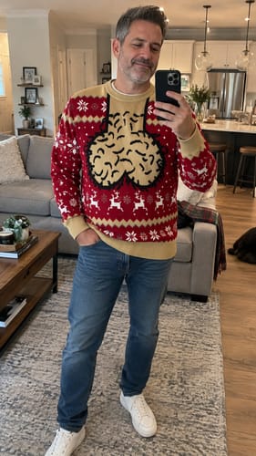 Customer photo review of Funnny Christmas Sweater