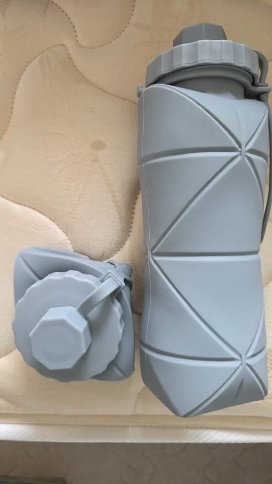 Customer photo review of Foldable Silicone Water Bottle