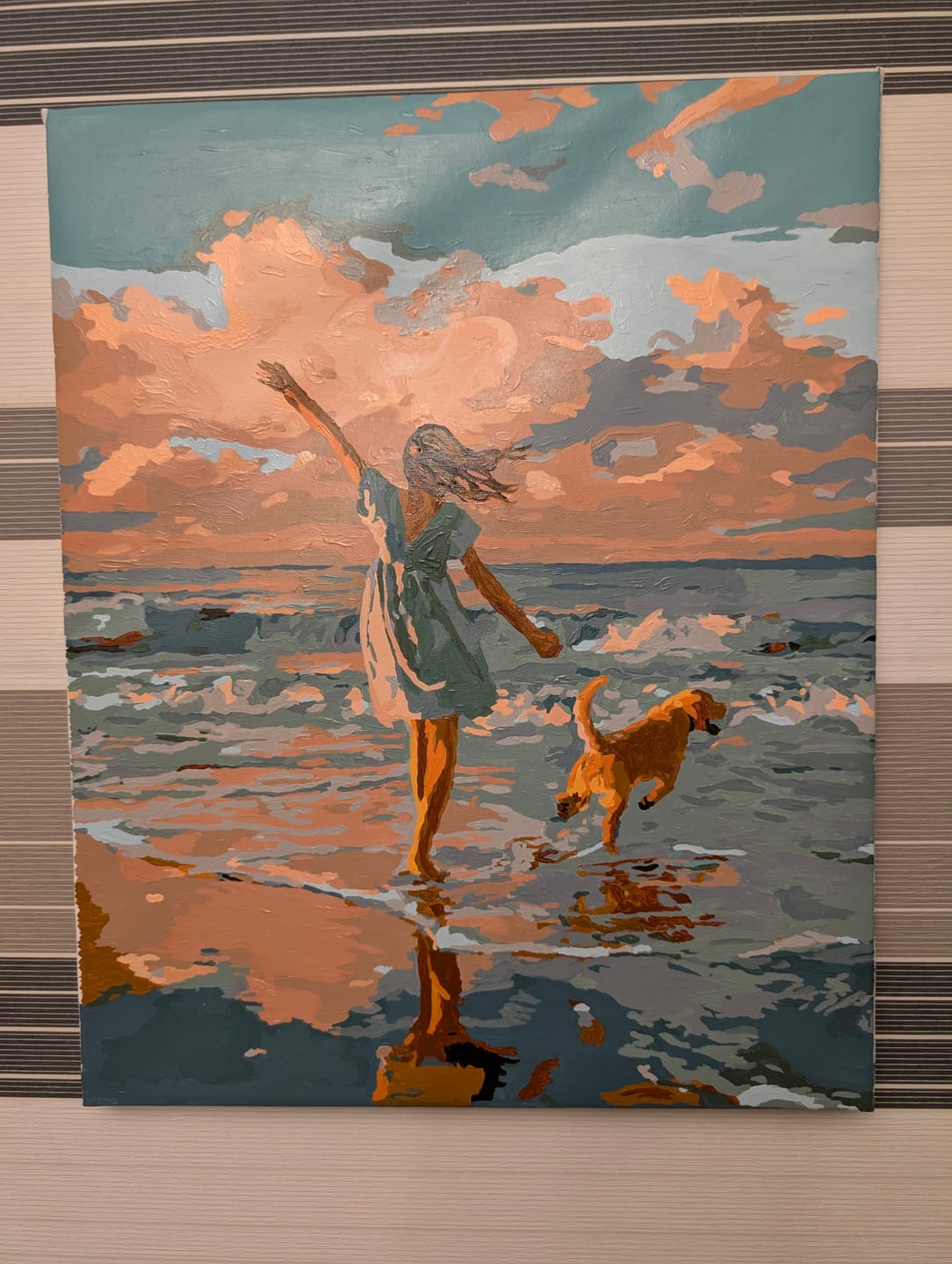 Customer photo review of Waves of Joy | Paint by Number