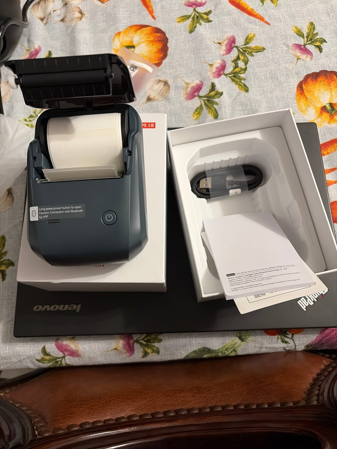Customer photo review of NIIMBOT B1 Inkless Thermal Label Printer, Create Professional Business Labels with Ease