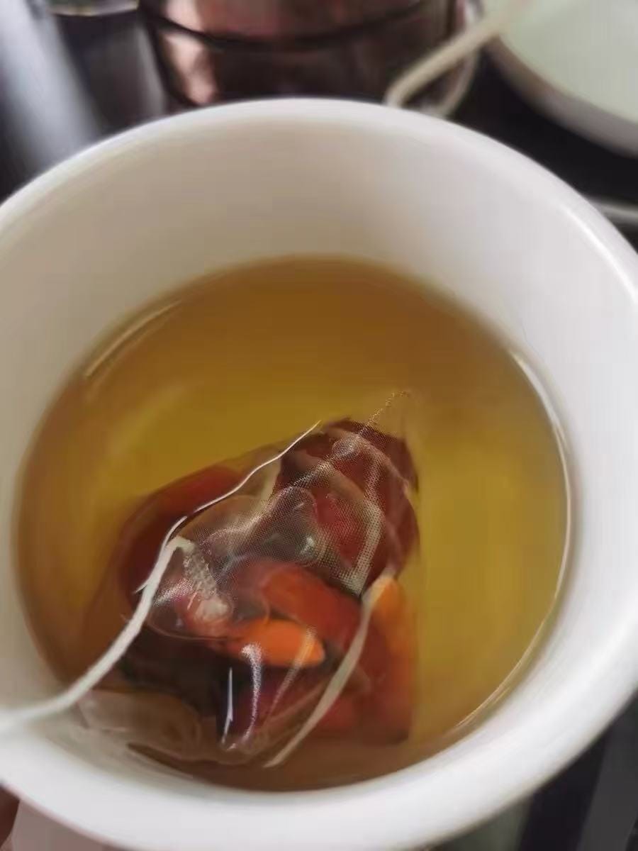 Customer photo review of Goji & Dried Jujube Herbal Tea