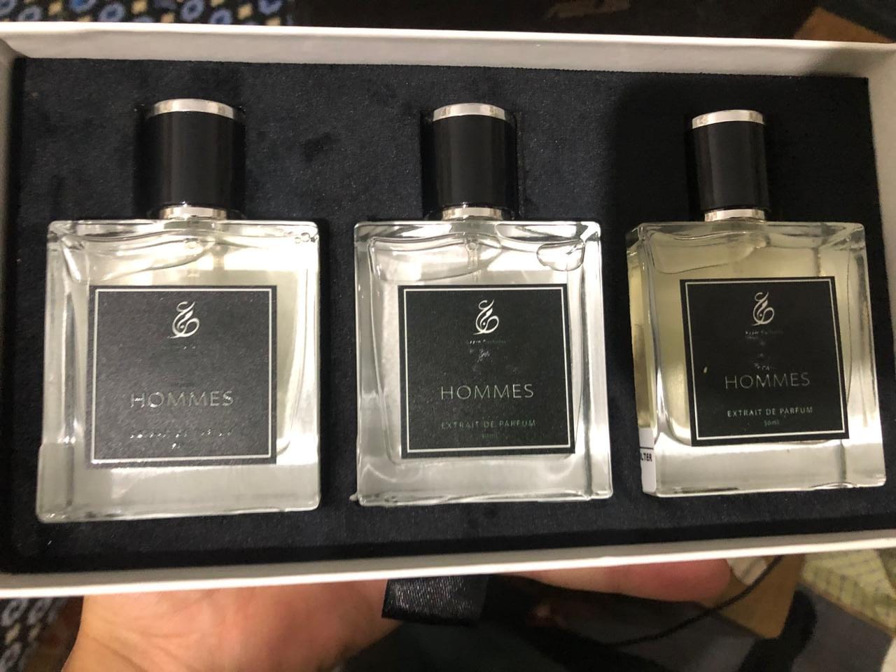 Customer photo review of Pack AZZM – 3 PARFUMS AU CHOIX