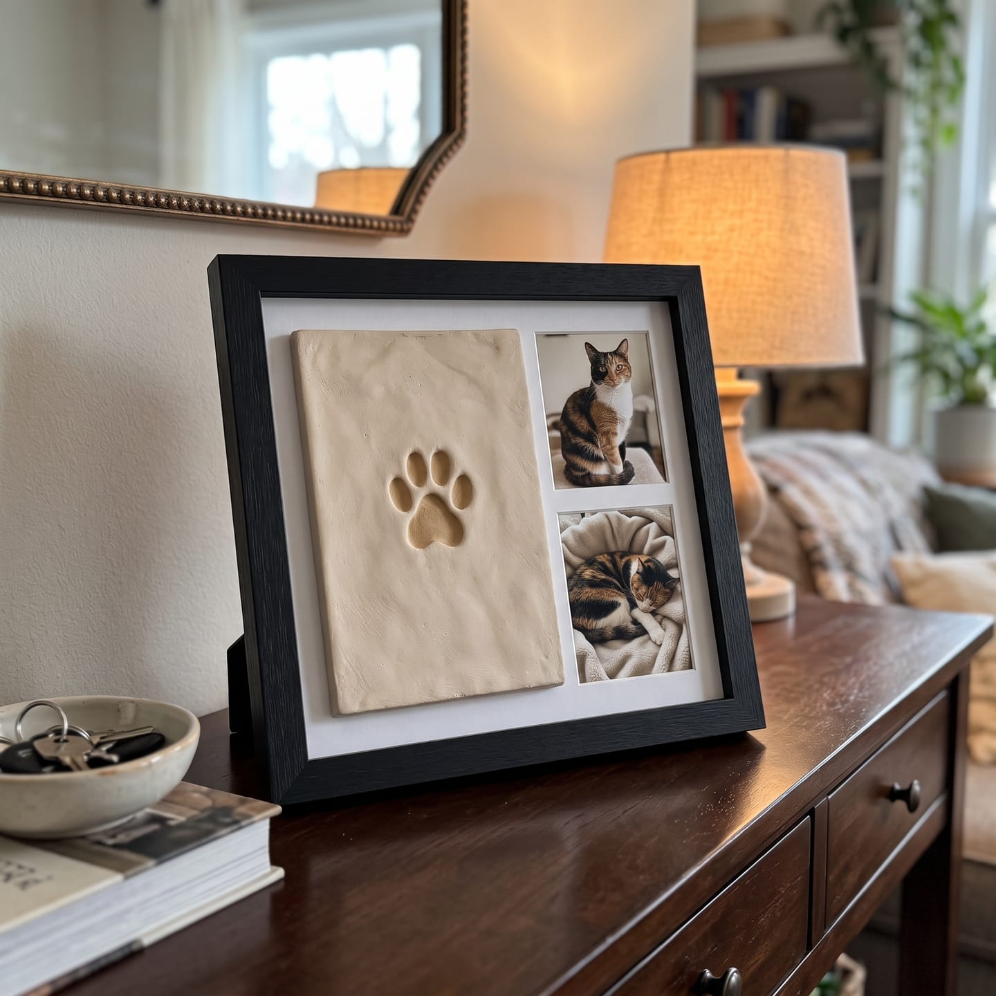 Customer photo review of Marco Huella de Gato en Arcilla