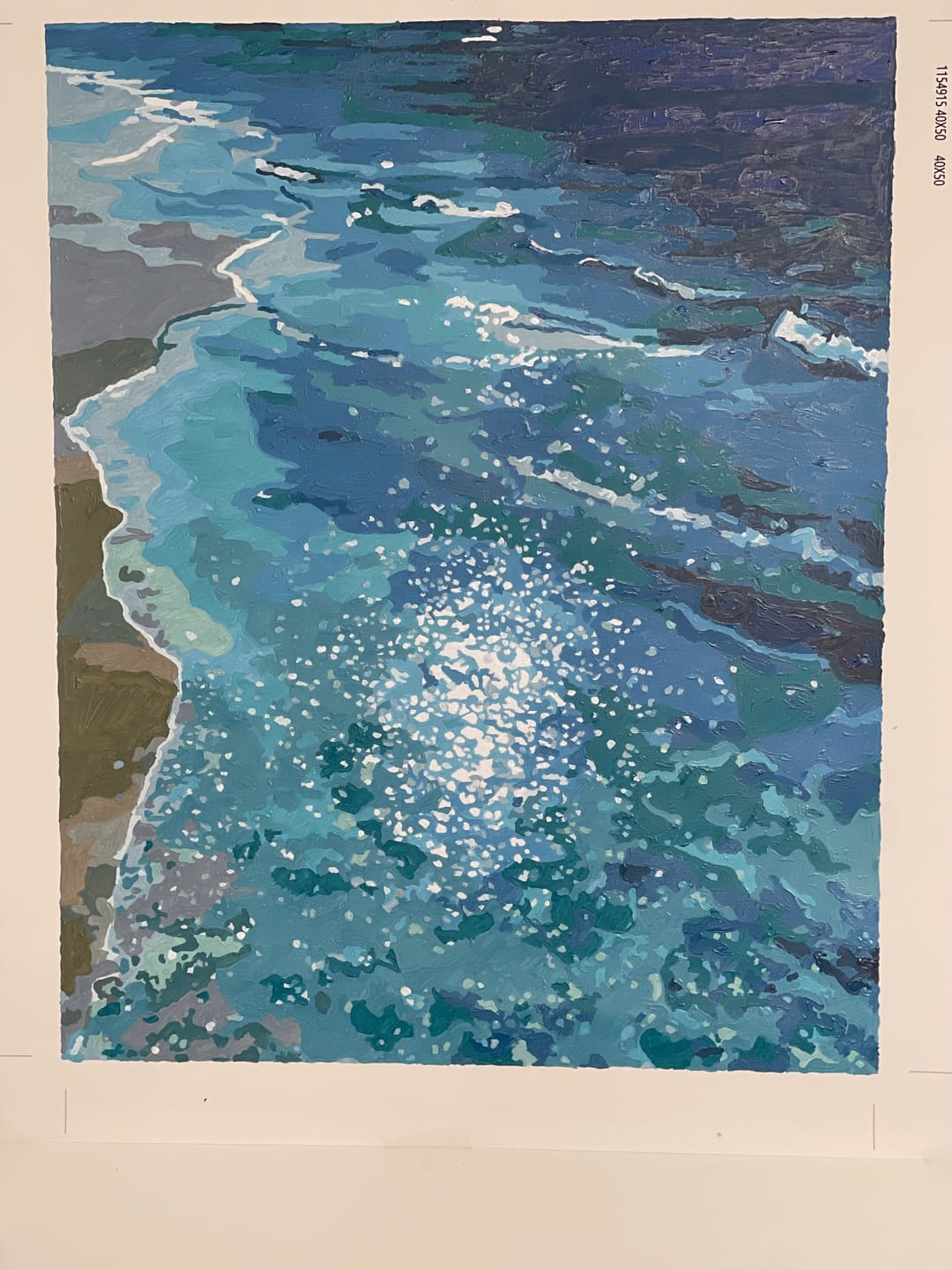 Customer photo review of Endless Ocean | Paint by Number