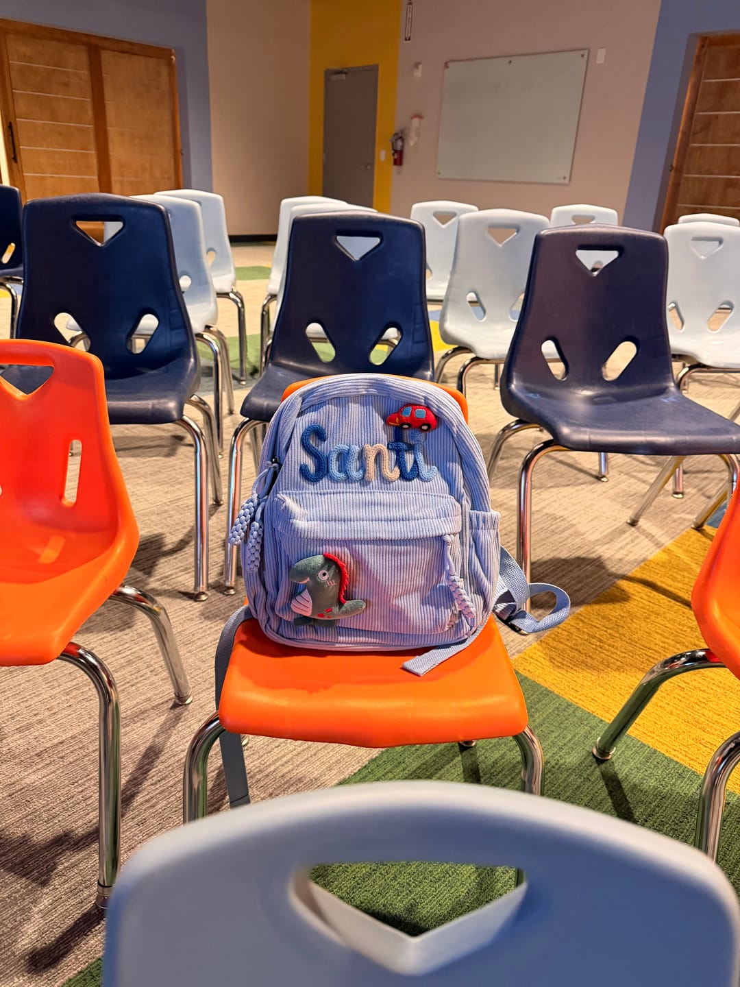 Customer photo review of K&C - Personalized Knitted Backpack