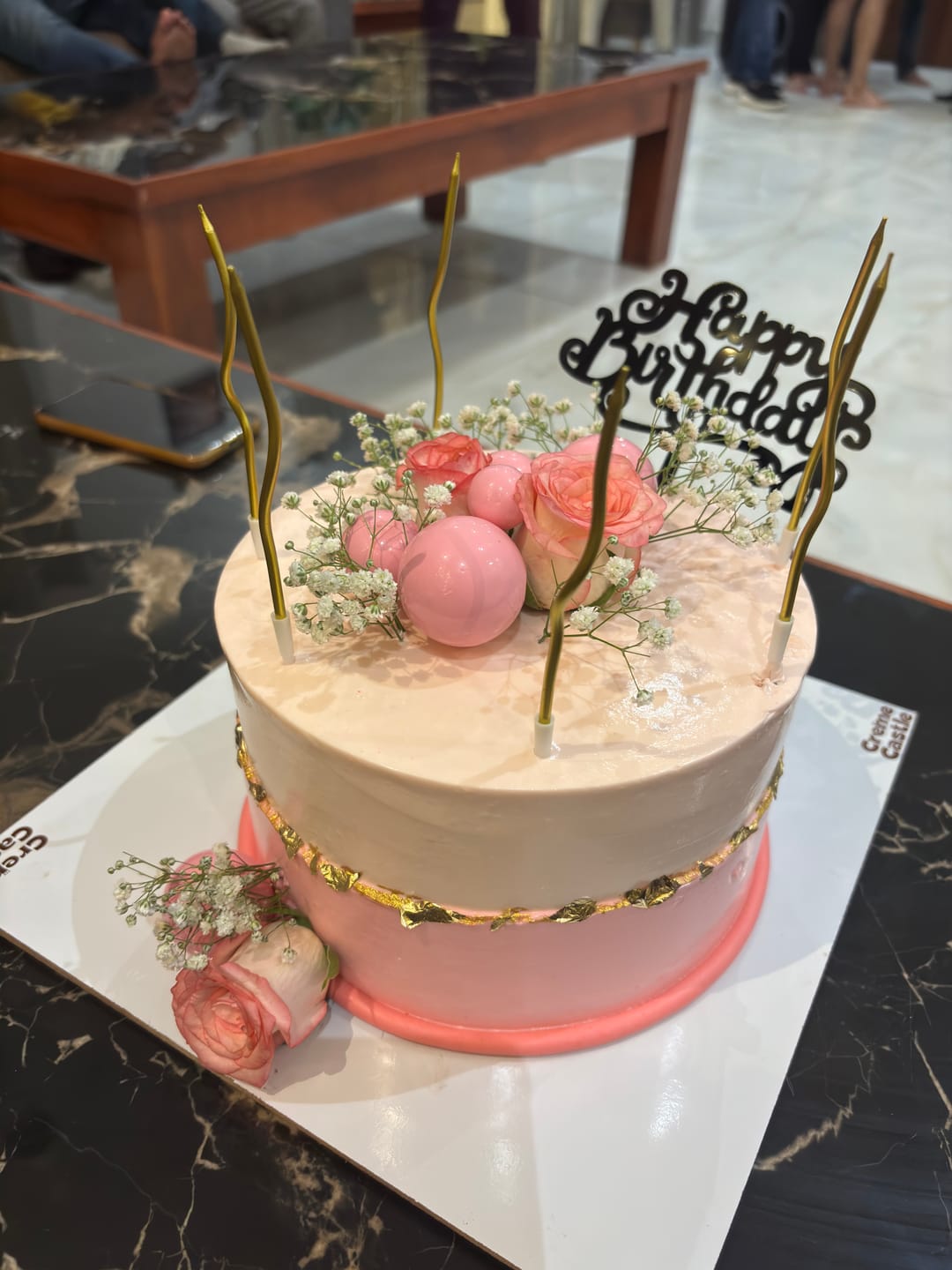 Customer photo review of Happy Birthday Curly Topper