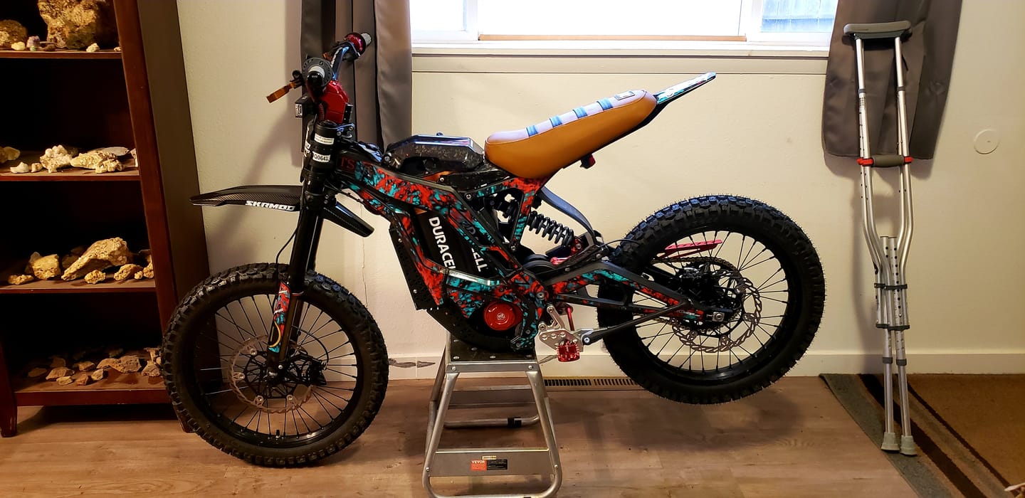 Customer photo review of Custom Seat Cover: E-Ride "Pro-SS ""Fatty"""