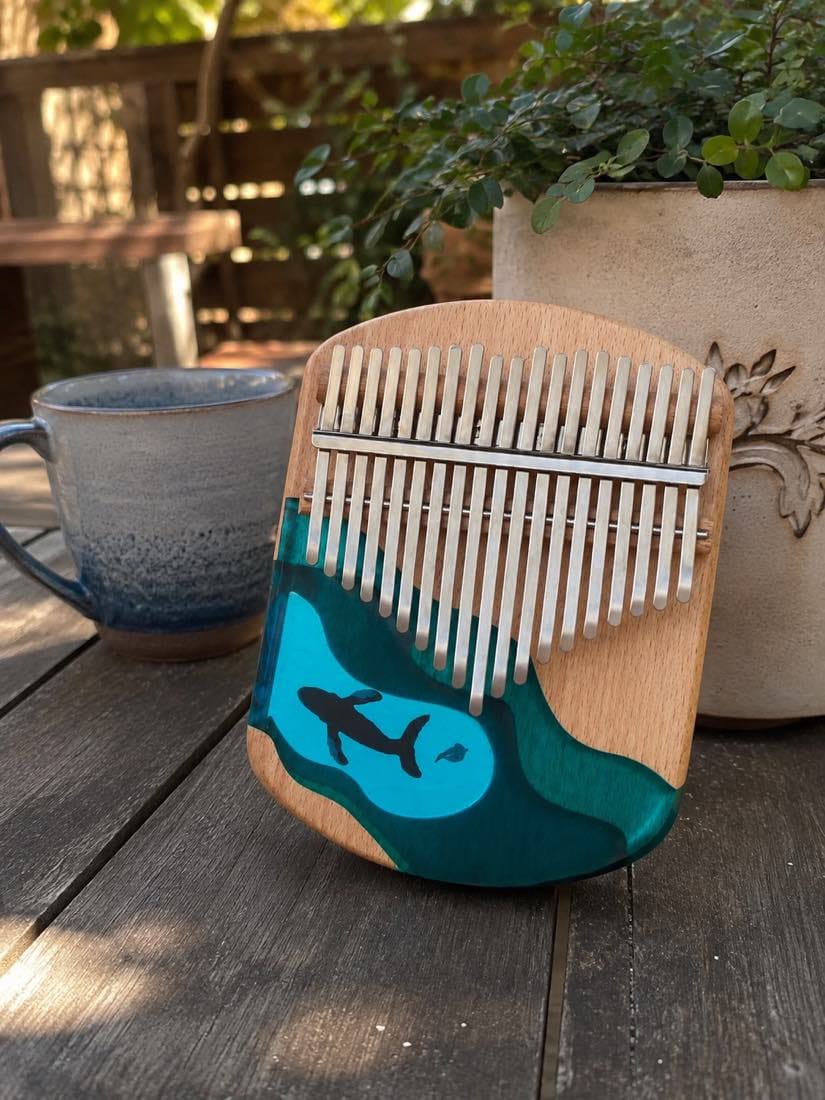 Customer photo review of Kalimba 17 Tasten - Ahornholz, Ozean-Design