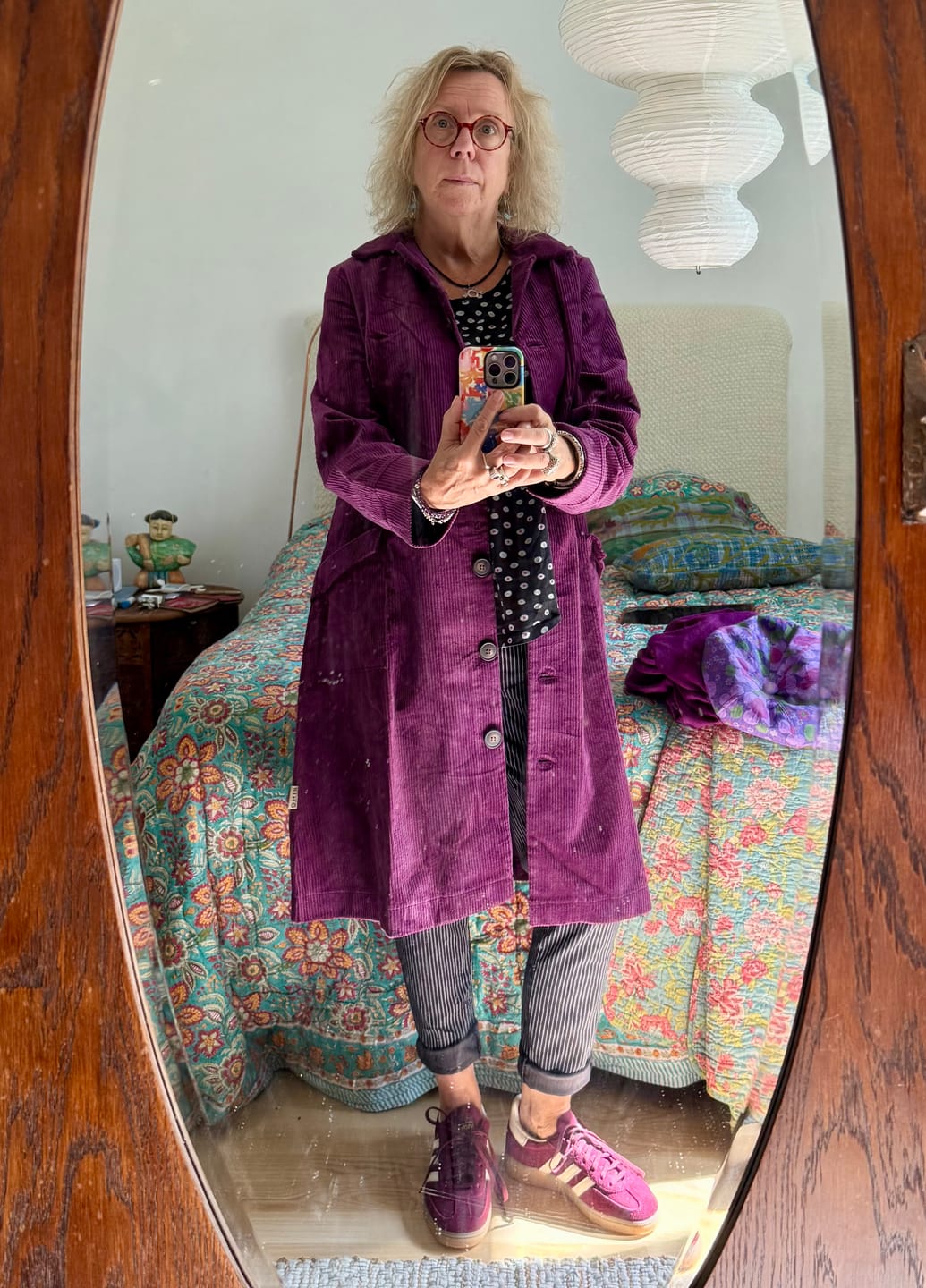 Customer photo review of Manchesterkappa Lila Aubergine | Rino