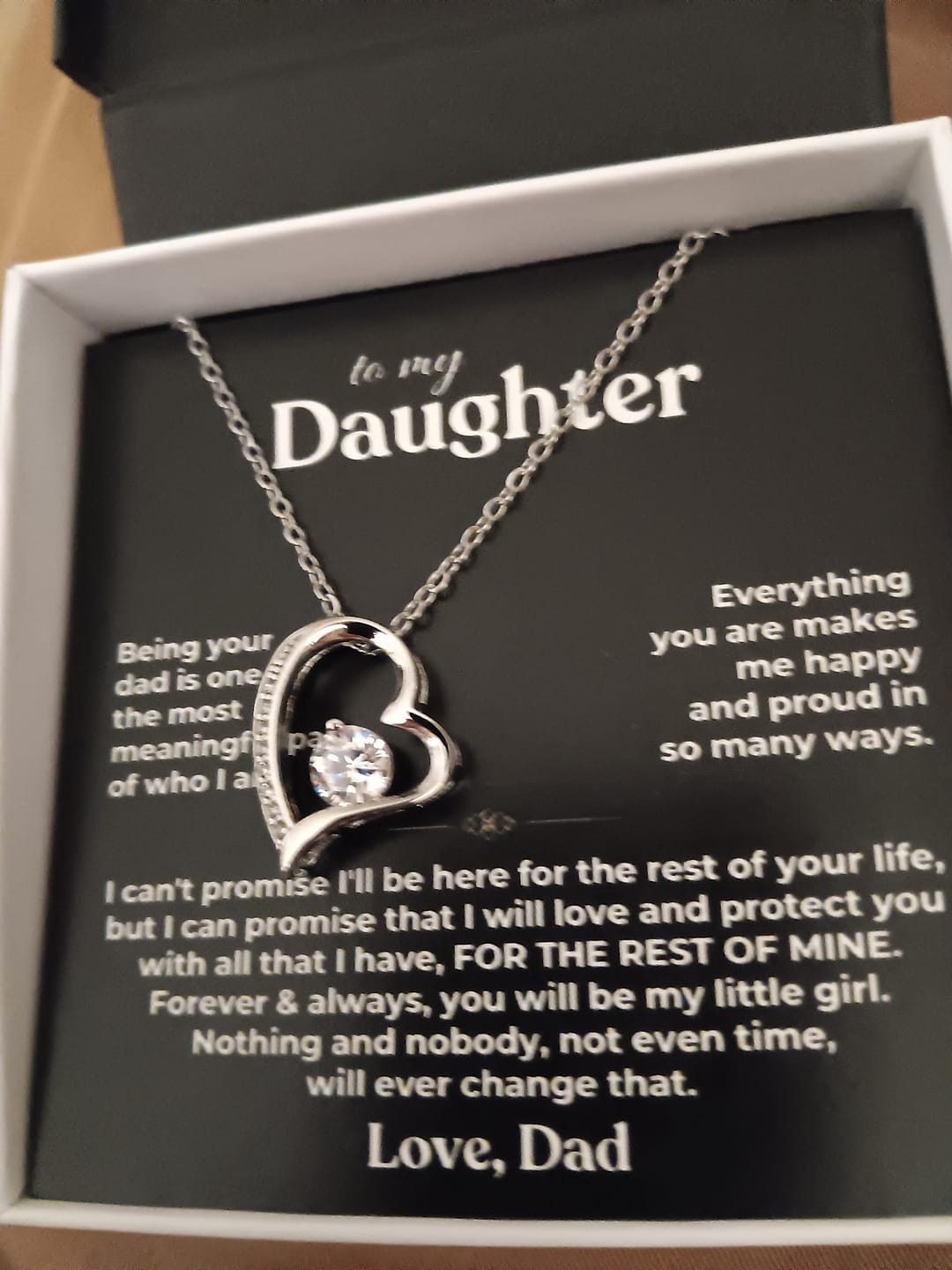 Customer photo review of To My Daughter - Being Your Dad - Beautiful Gift Set - SS622