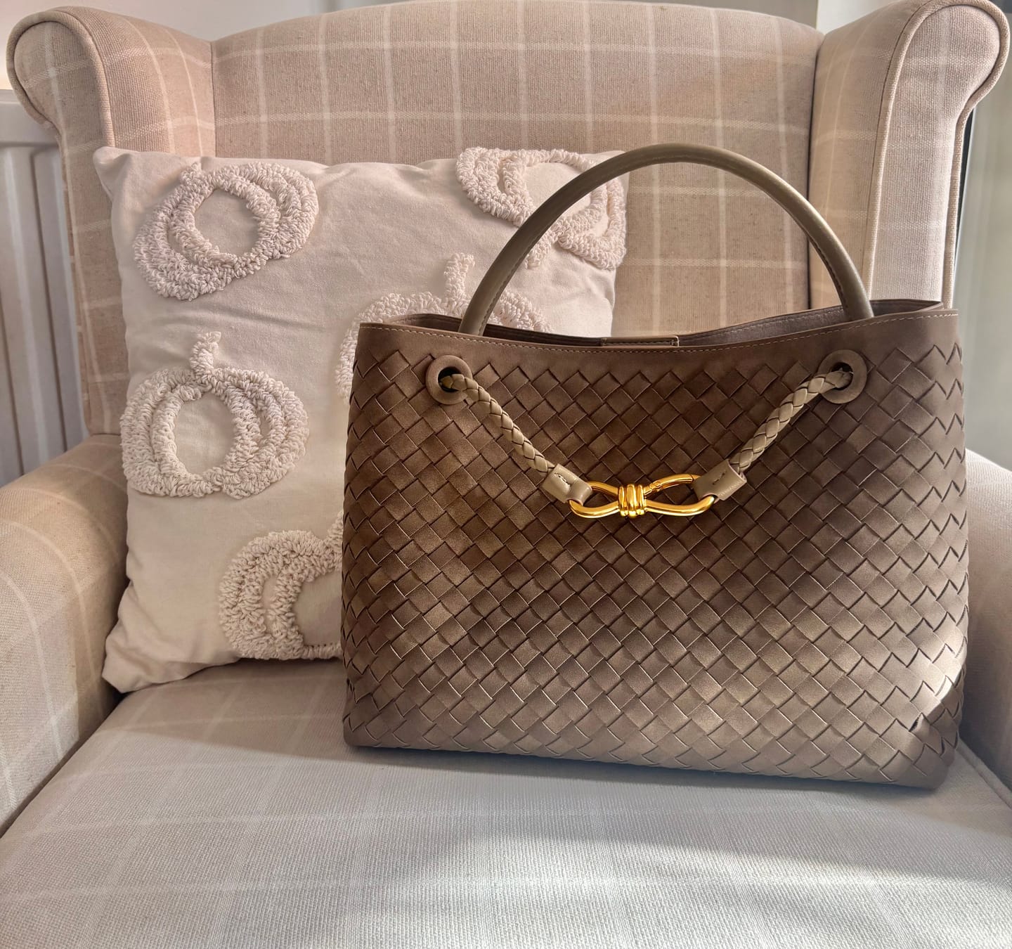Customer photo review of Large Brushed Aurora Bag