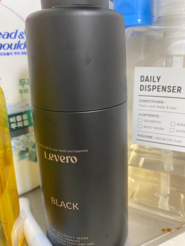 Customer photo review of Levero Coloring Shampoo — PPD-Free Grey Coverage 300ml