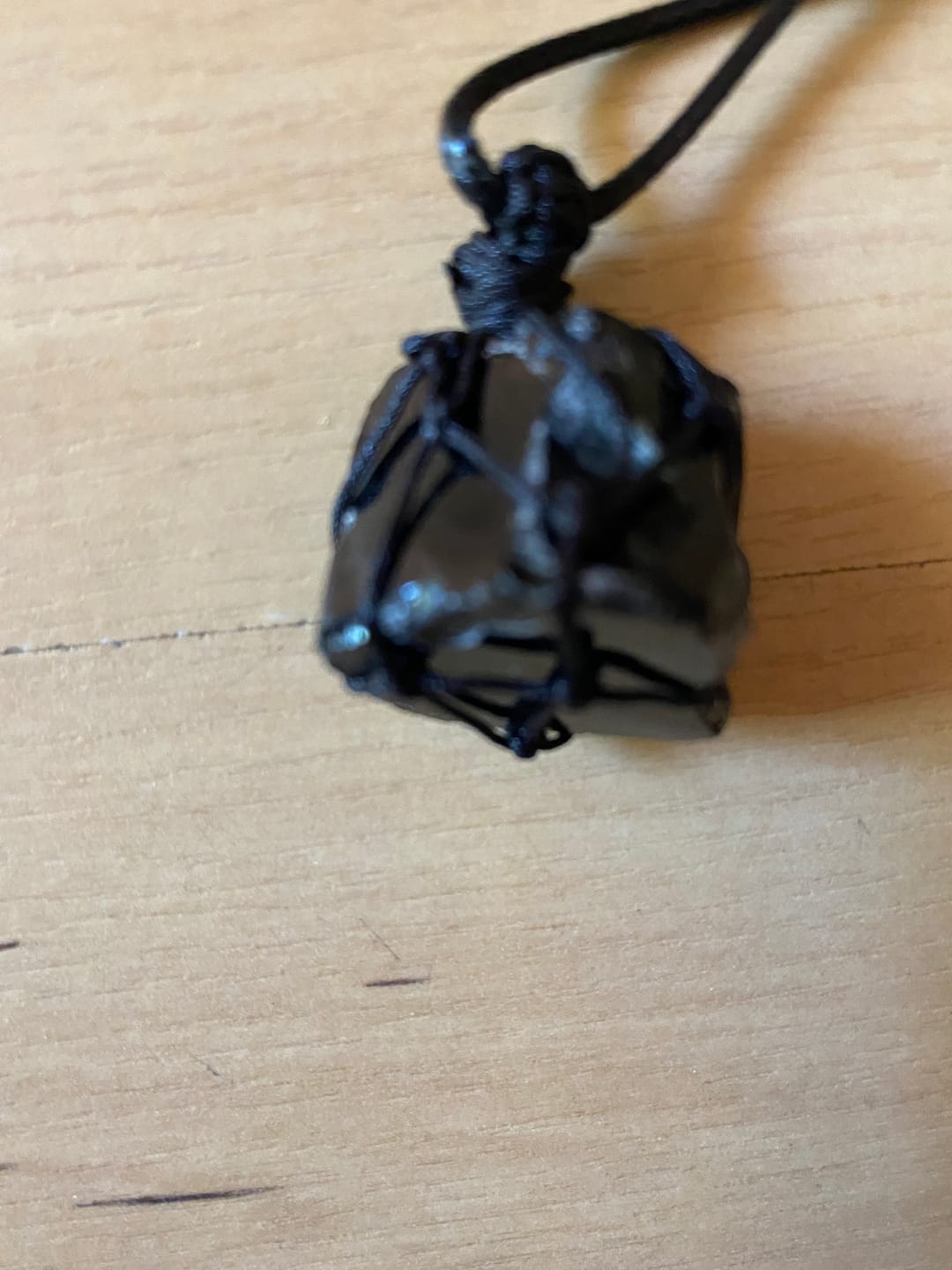 Customer photo review of Obsidian Halskette - Naturanhänger