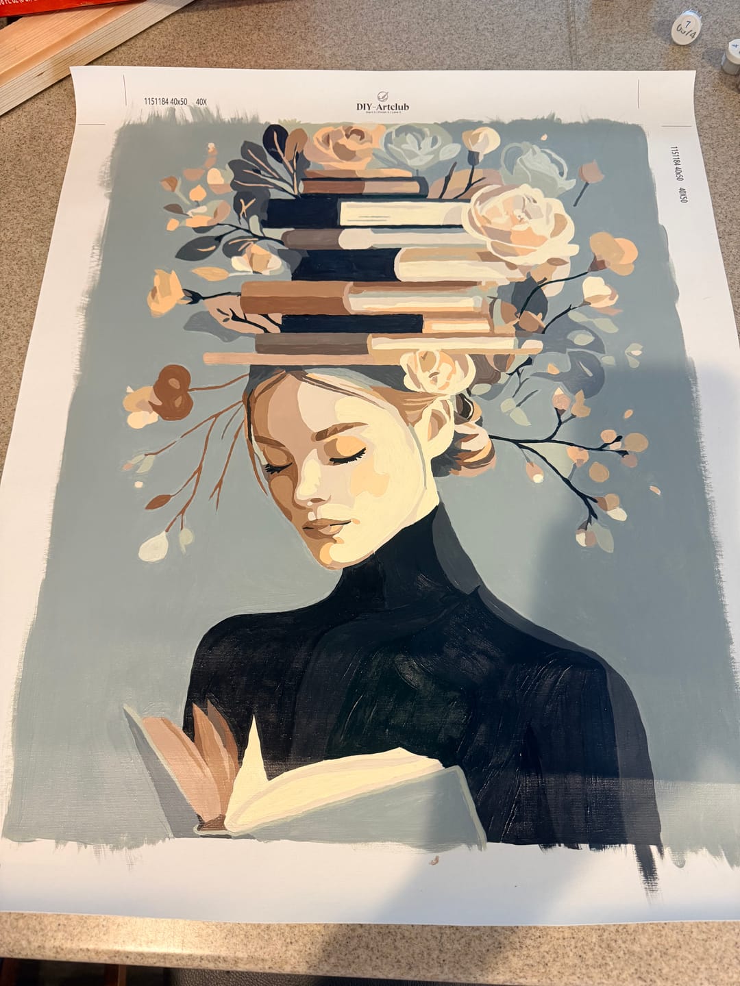 Customer photo review of Book garden | Paint by Number