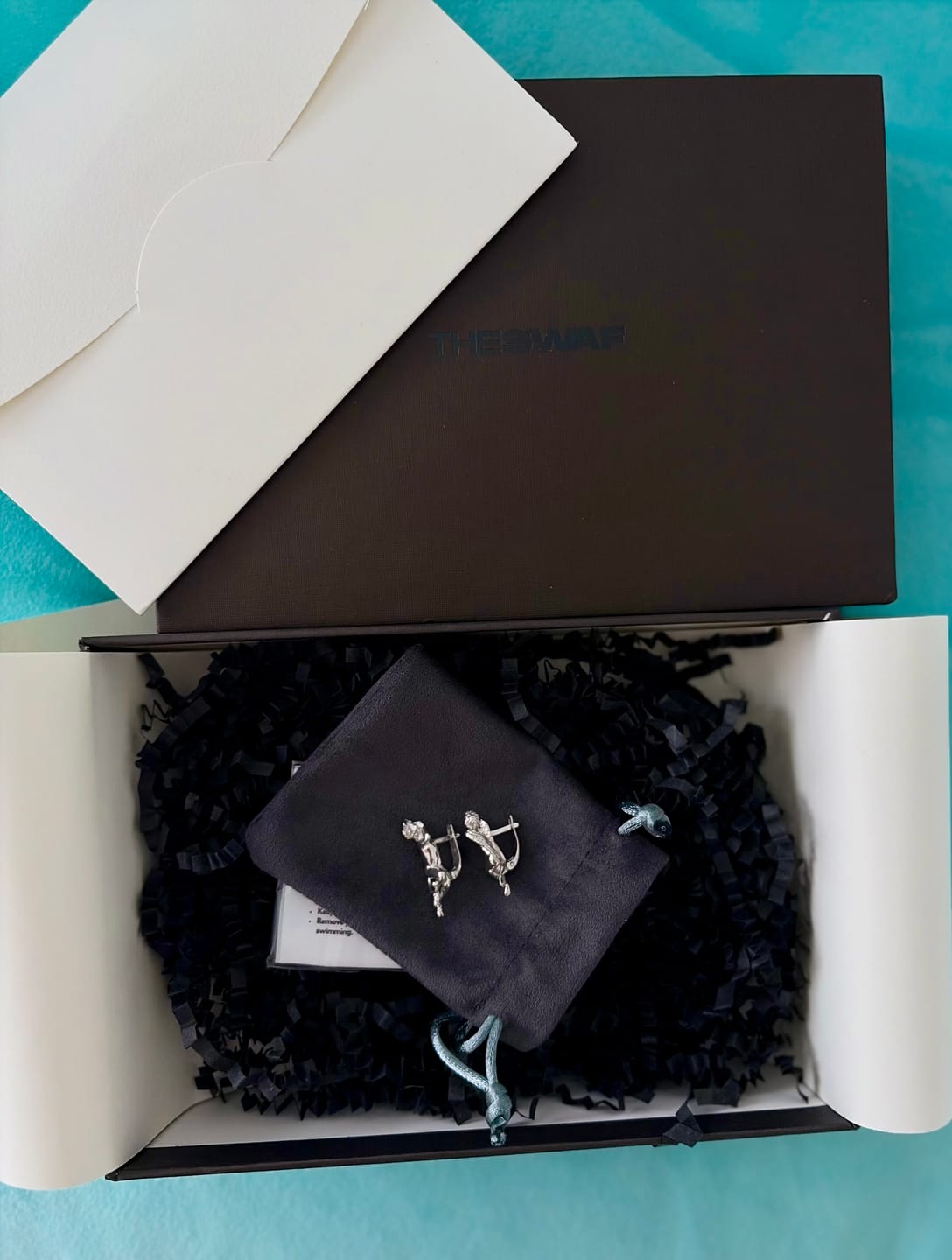 Customer photo review of Angel and Devil Whispering Earrings