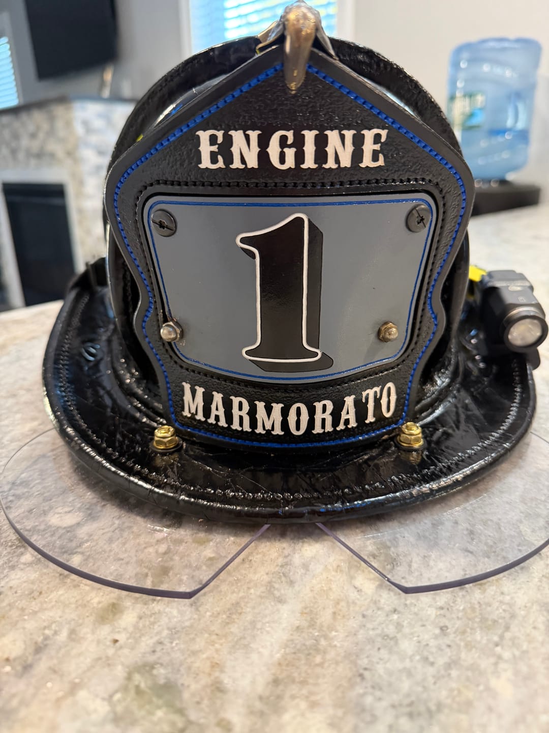 Customer photo review of Passport Firefighter Helmet Shield