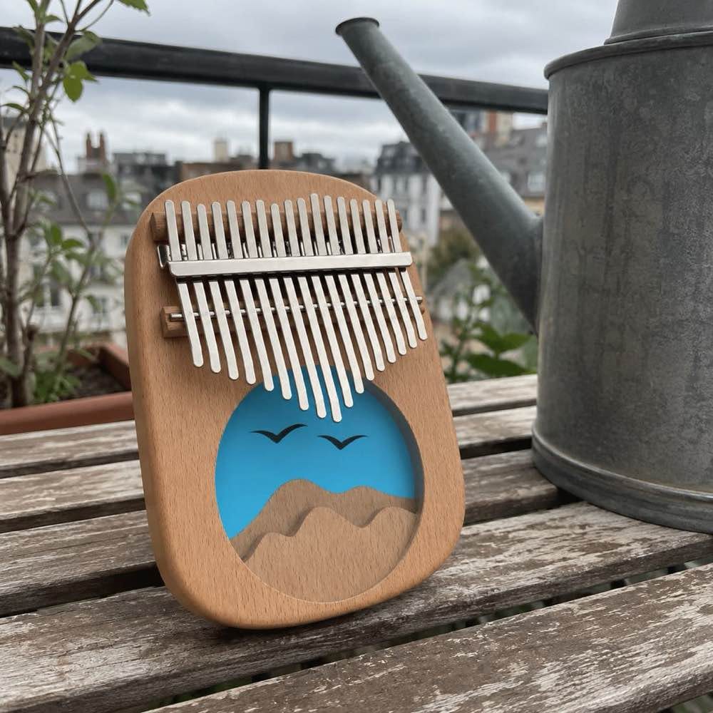 Customer photo review of Kalimba 17 Tasten - Buchenholz & Epoxidharz
