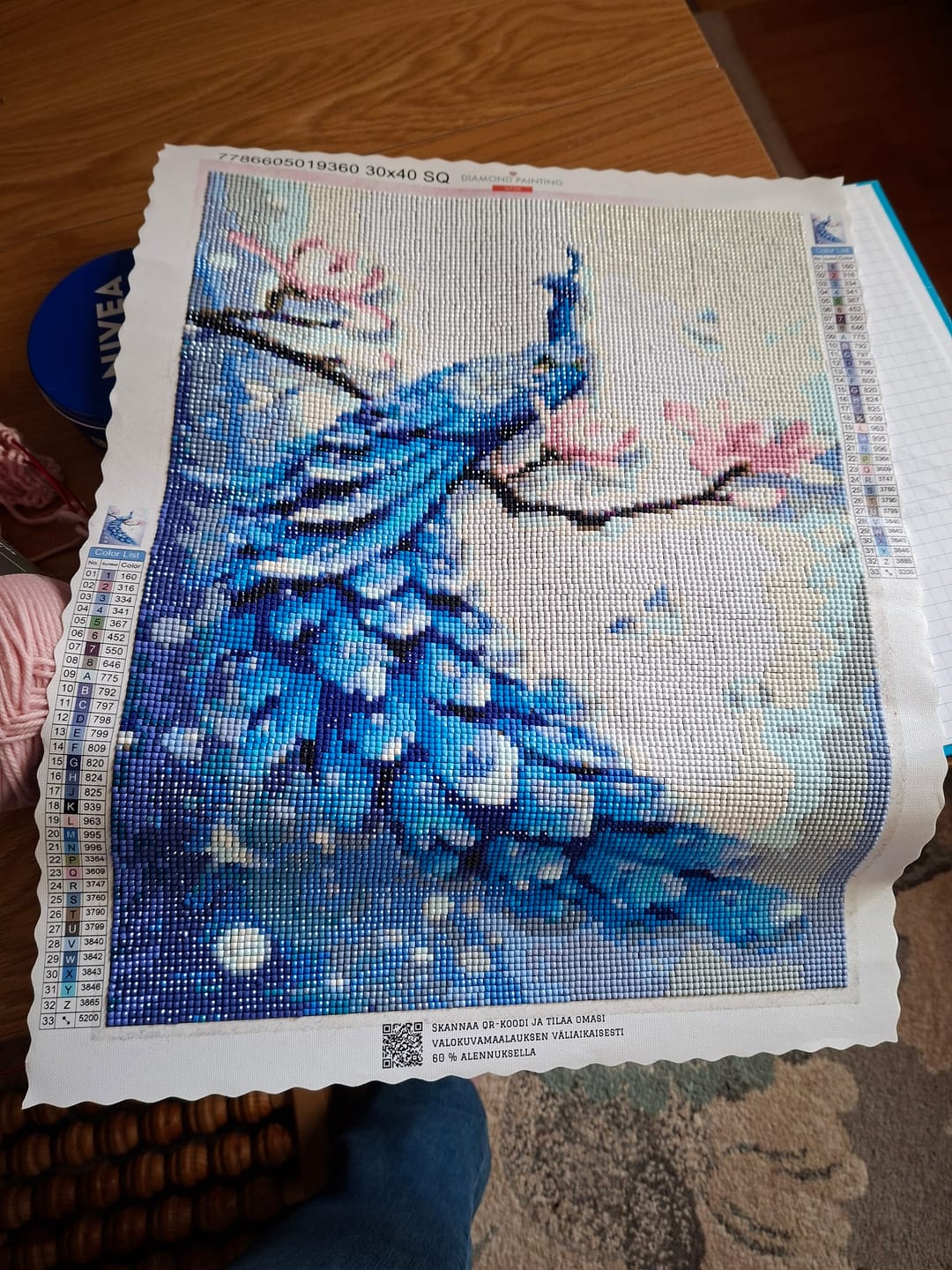 Customer photo review of Sininen riikinkukko