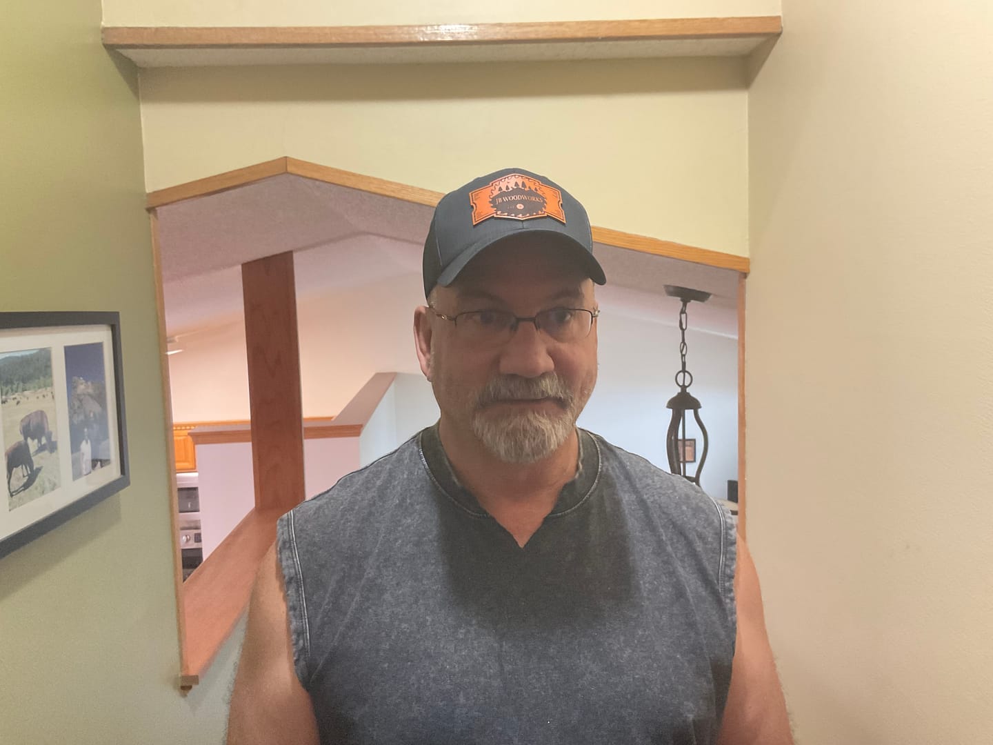 Customer photo review of Premium Custom Leather Patch Hats (Wholesale)