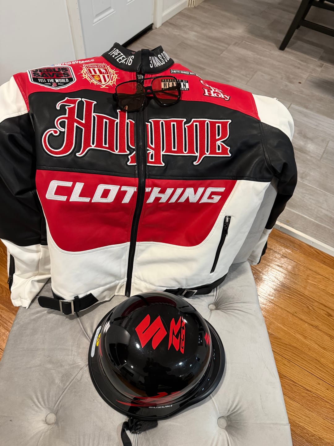 Customer photo review of THE FAITH RACE JACKET