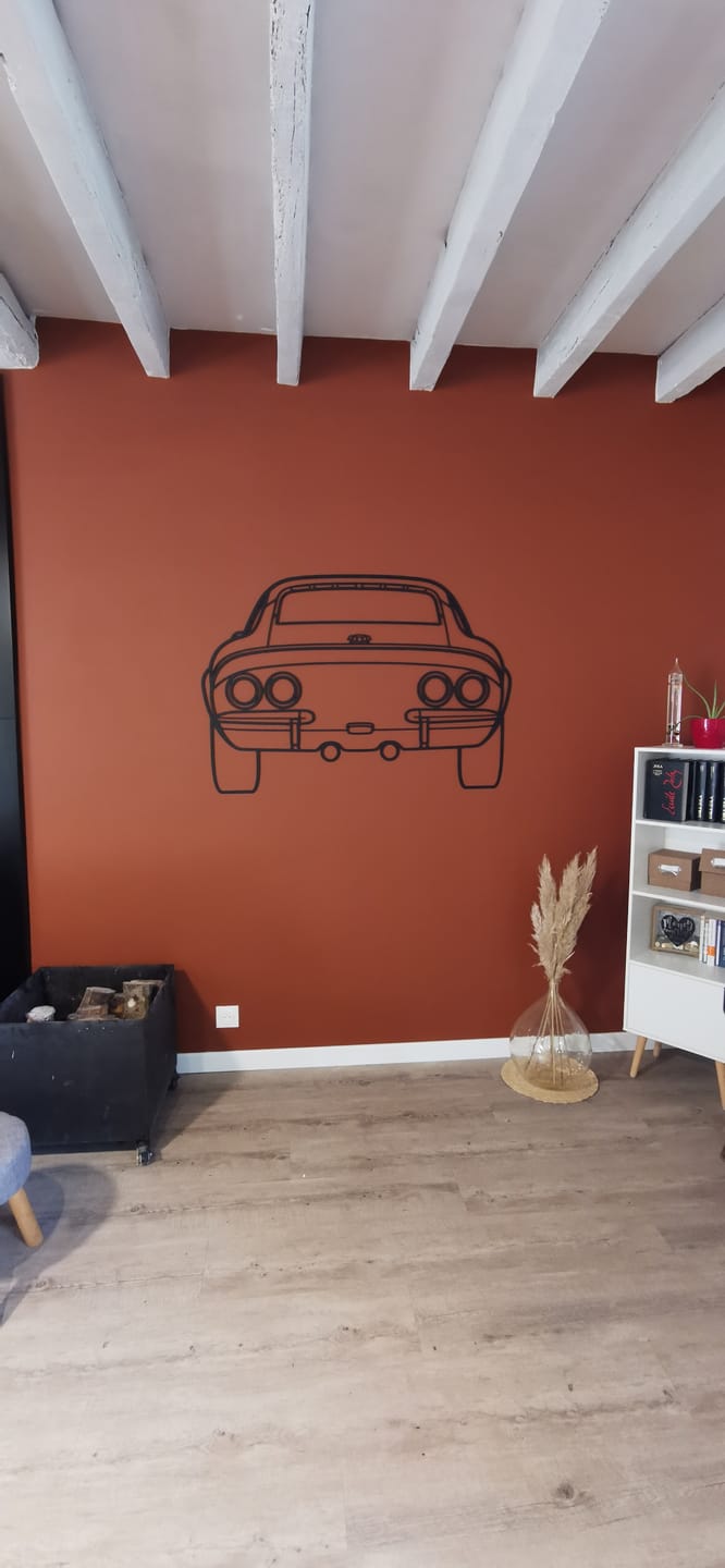 Customer photo review of GT 1970 Décoration murale métallique silhouette arrière