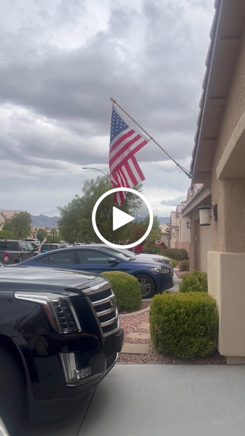 Customer video review of 3' x 5' American Flag
