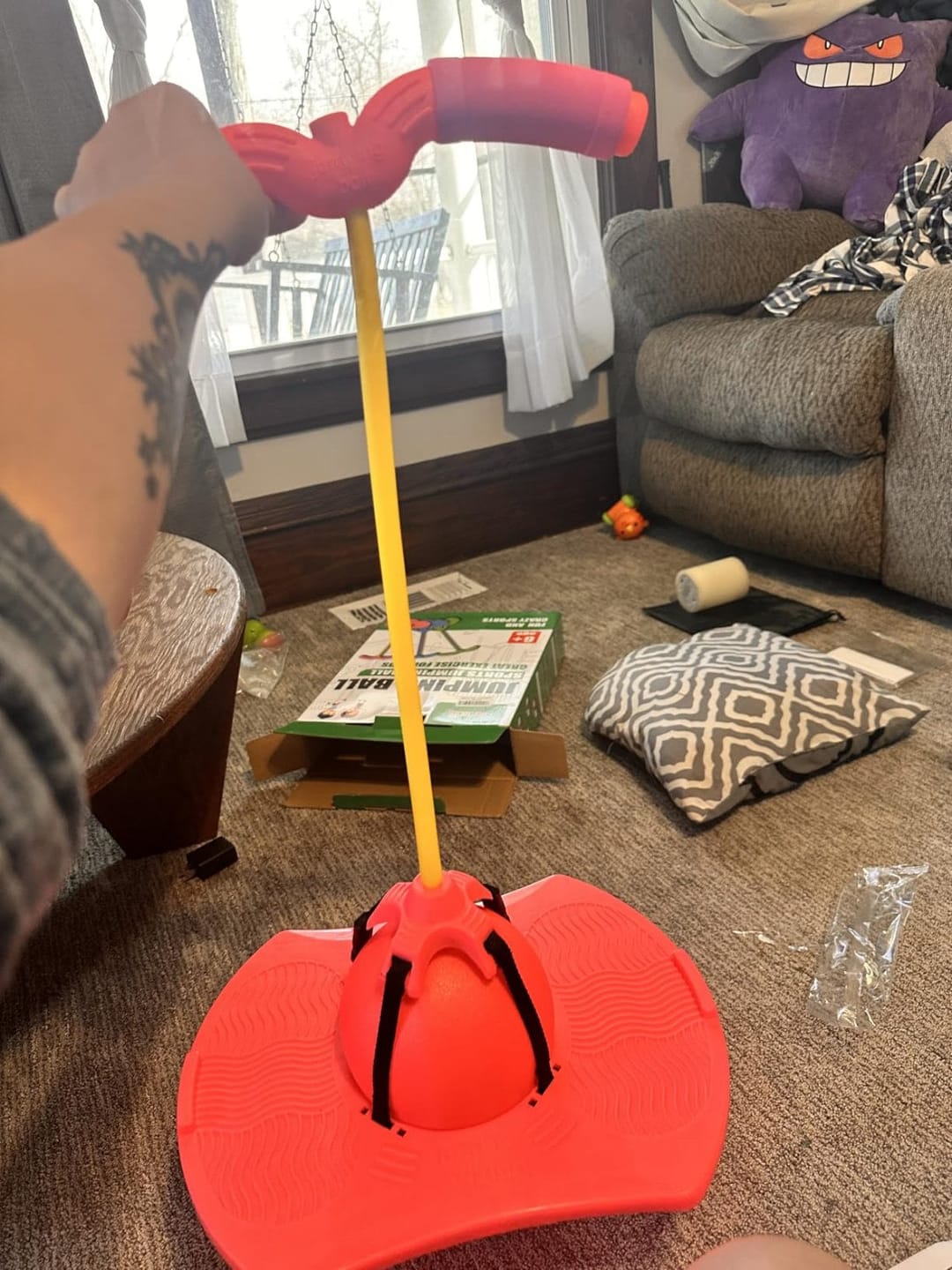 Customer photo review of Hopster Hüpfball mit Griff Kinderspielzeug | Indoor Outdoor Bewegungsspielzeug ab 3 Jahren