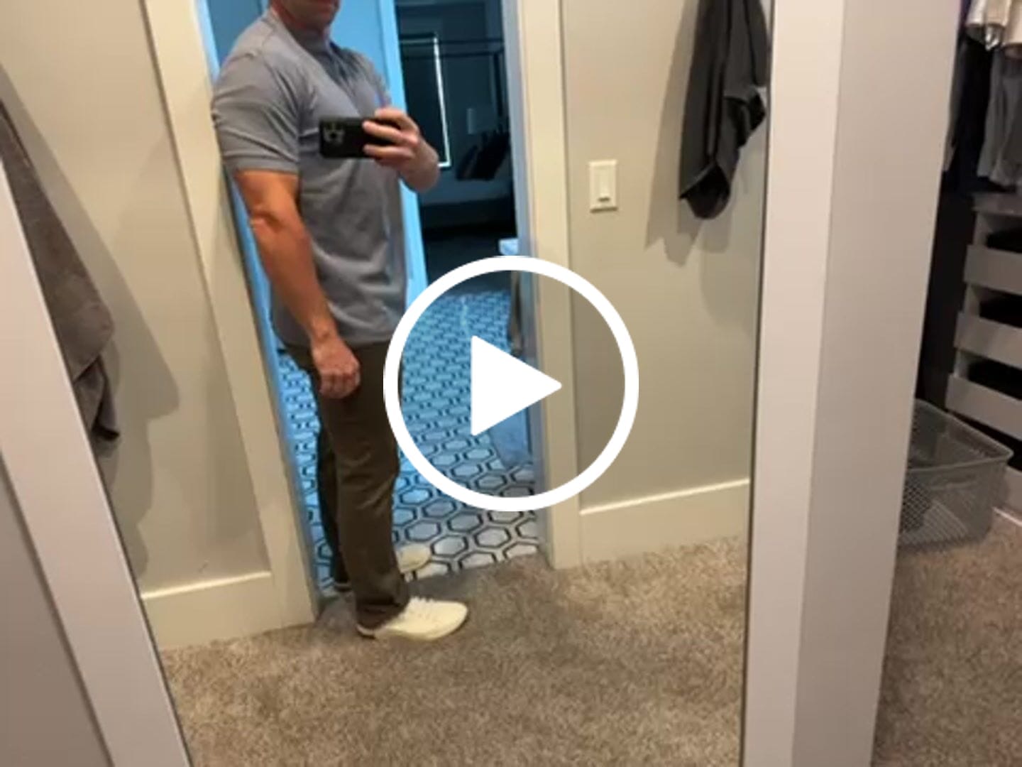 Customer video review of Mock Neck T-Shirt