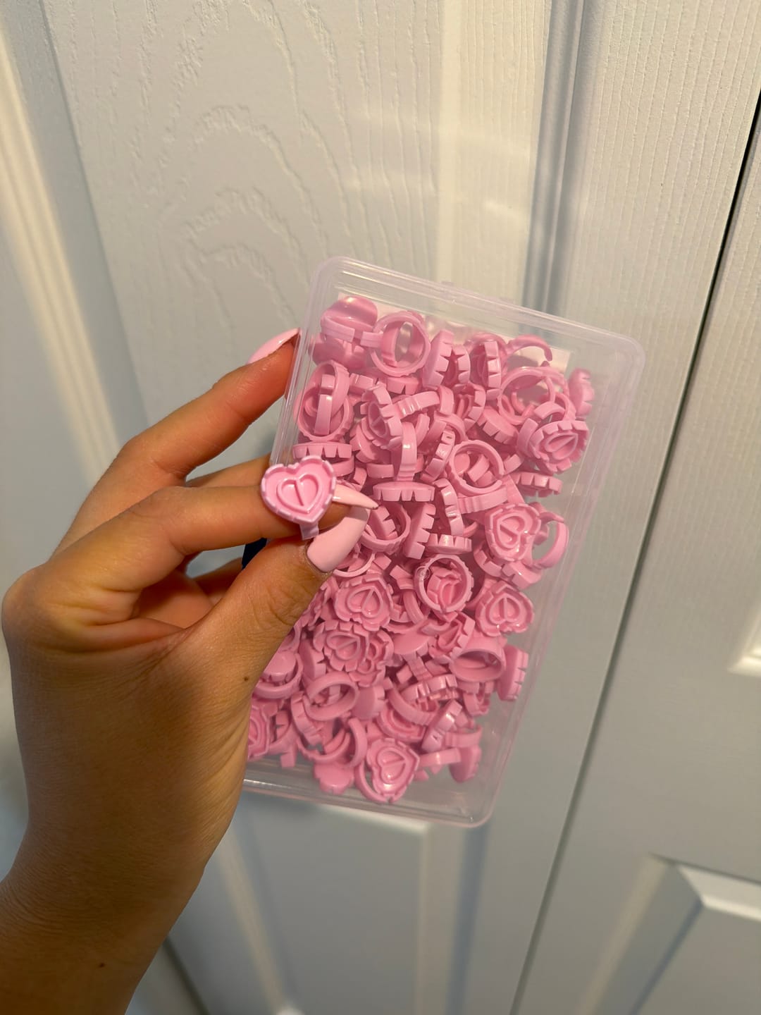 Customer photo review of 100PC Heart-Shaped Ring Cup