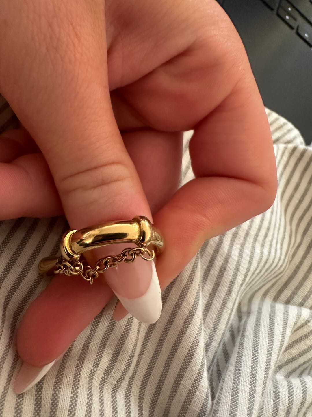 Customer photo review of Rain - Chain Ring Stainless Steel