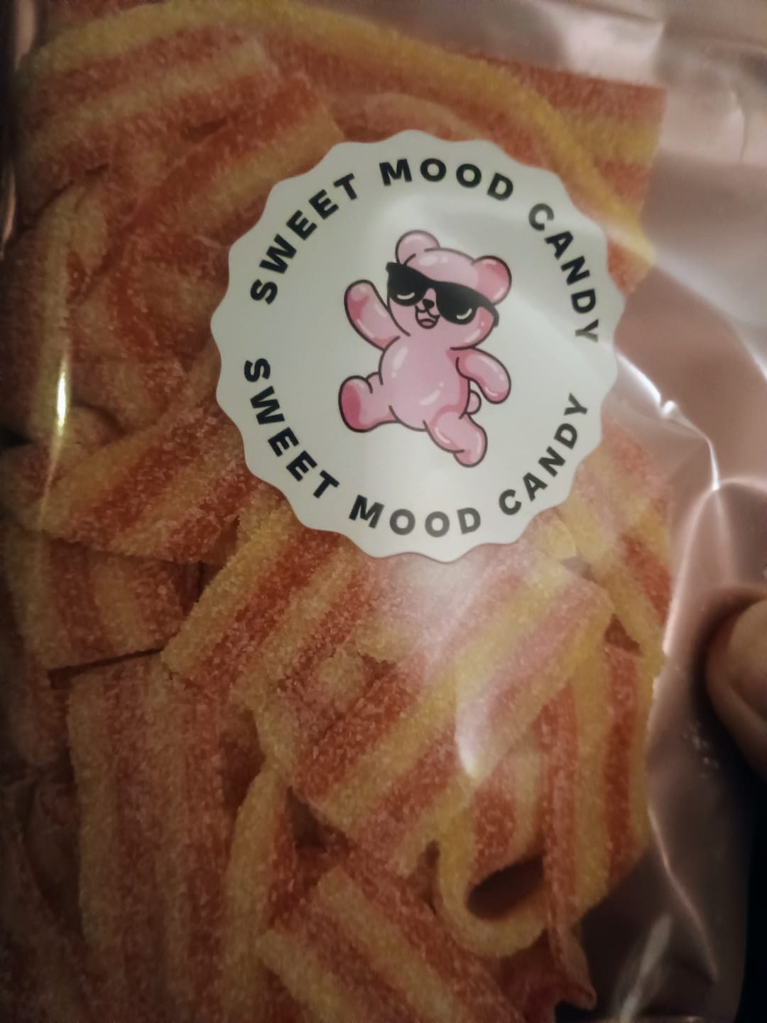 Customer photo review of Just Enough - Cotton Candy Sour Belts