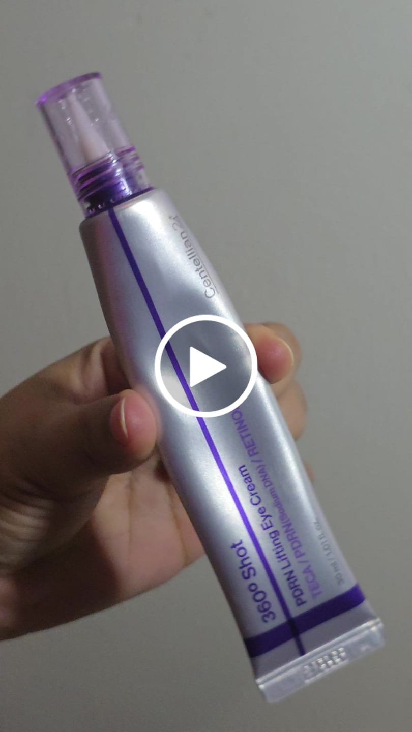 Customer video review of 360º Shot PDRN lifting Eye cream 30ml