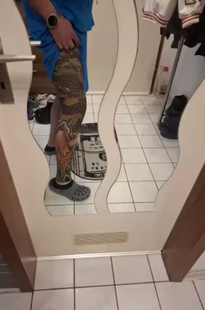Customer photo review of Tatelio® - Invisible Tattoo Mesh