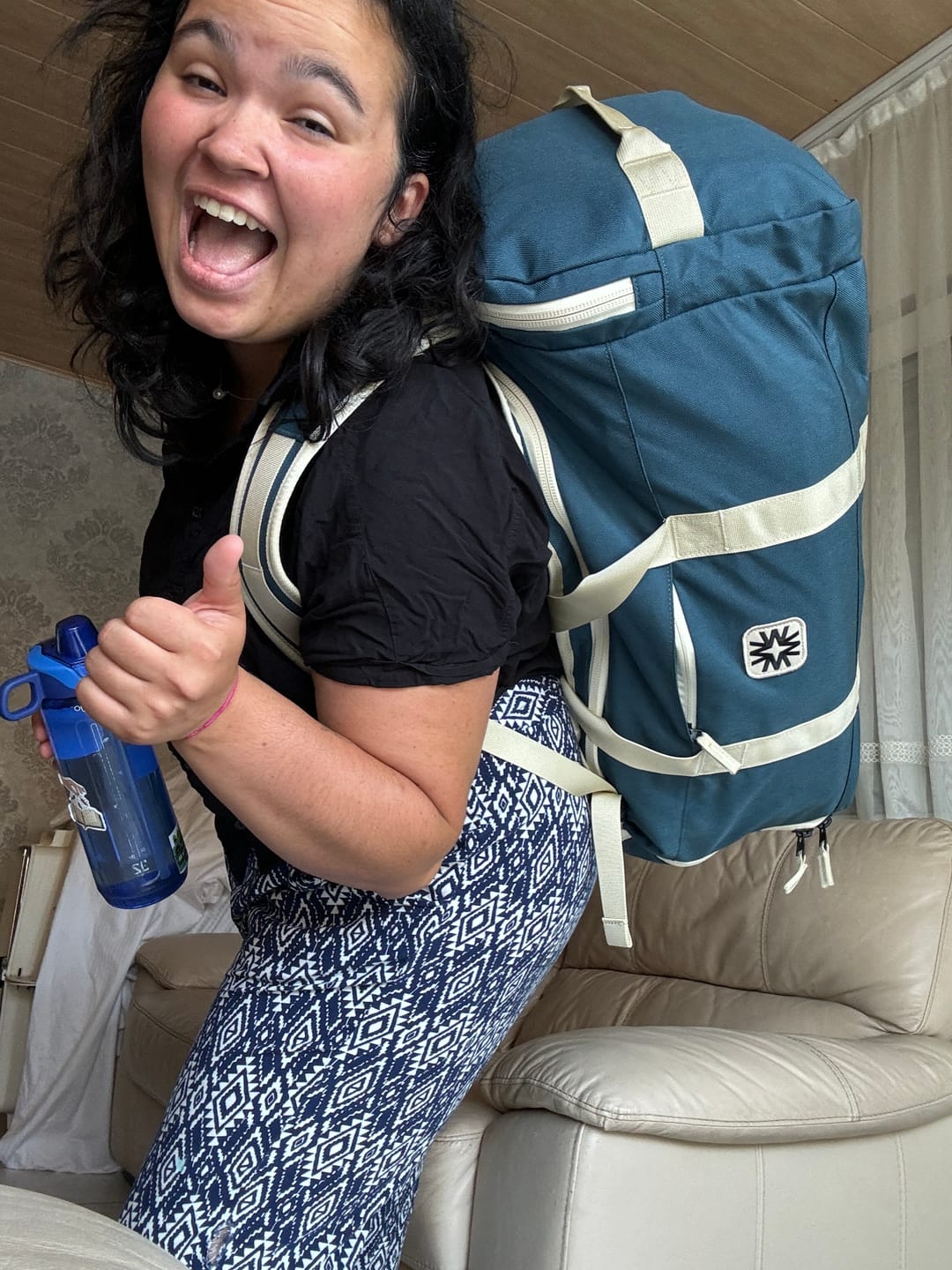 Customer photo review of Valley Duffel Bag Tan