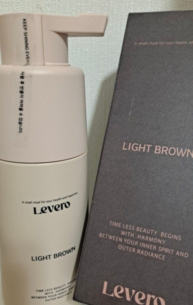 Customer photo review of Levero Coloring Shampoo — PPD-Free Grey Coverage 300ml