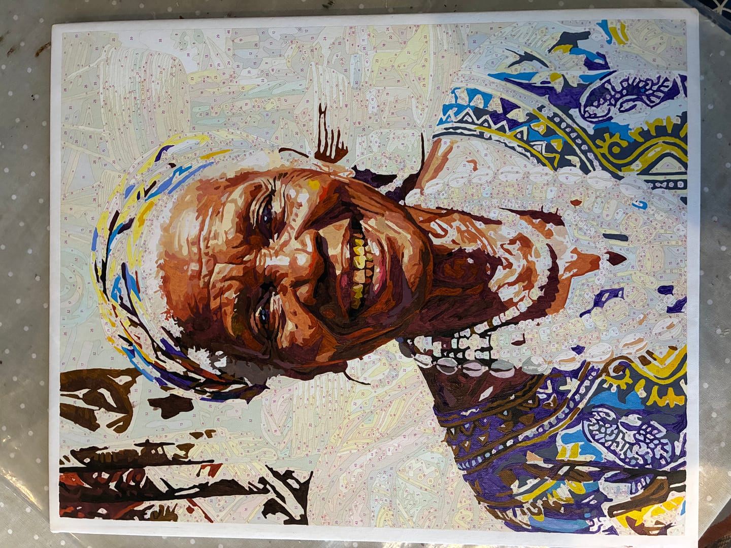 Customer photo review of Colors of Community (Paint by Numbers)