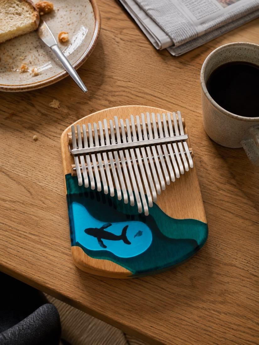 Customer photo review of Kalimba 17 Tasten - Ahornholz, Ozean-Design