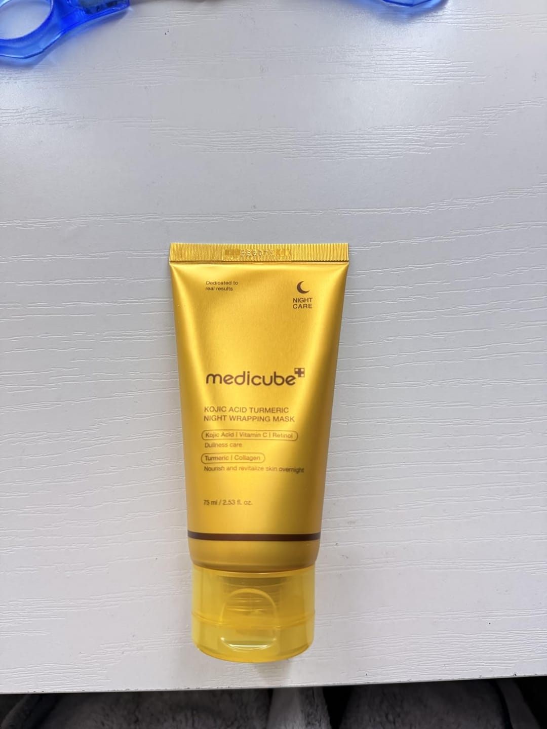 Customer photo review of Kojic Acid Turmeric Night Wrapping Mask ℗