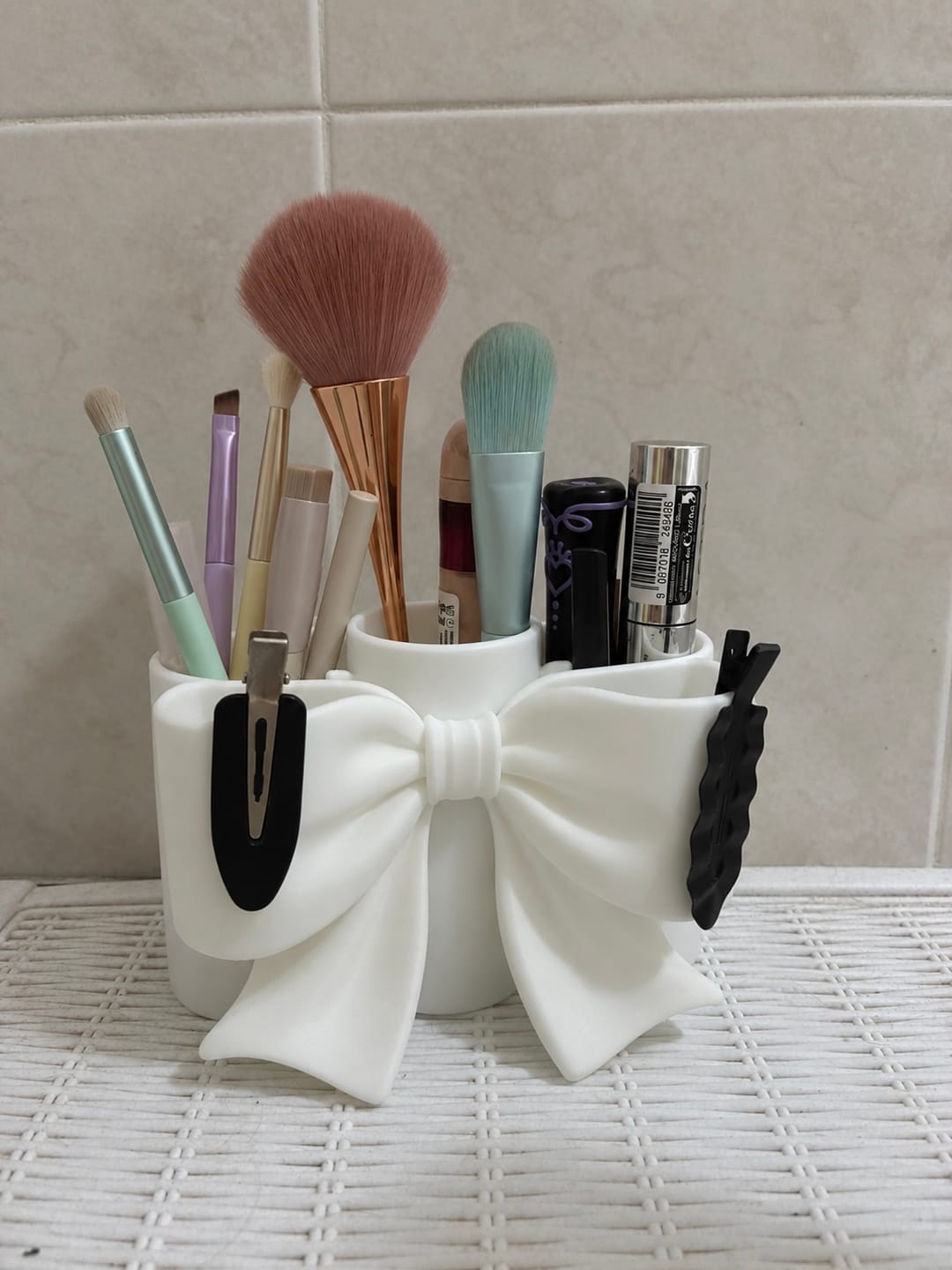 Customer photo review of Porta Trucco a Fiocco