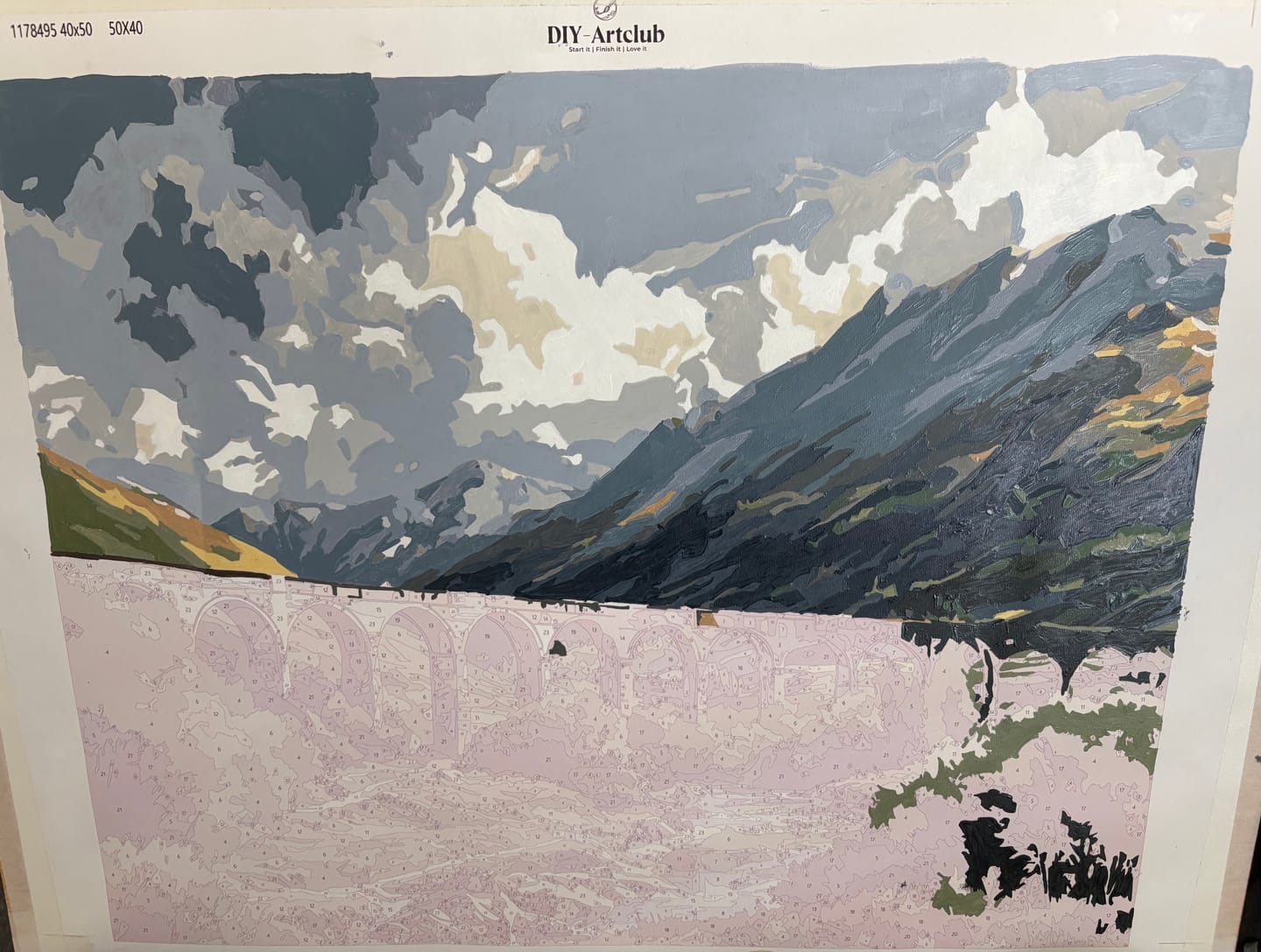Customer photo review of Glenfinnan Viaduct | Paint by Number