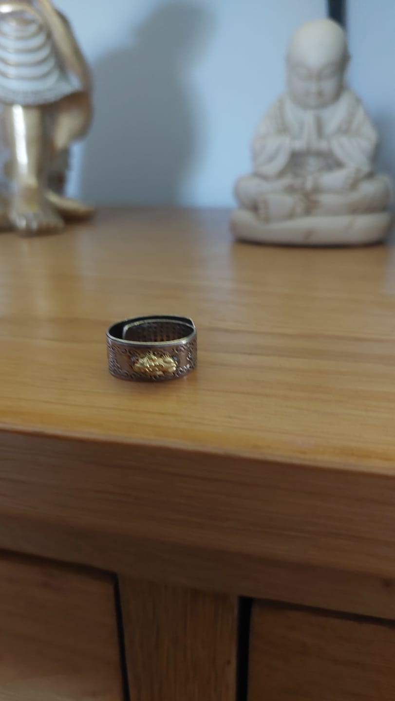 Customer photo review of Buddha Stones Lucky FengShui PiXiu Wealth Ring