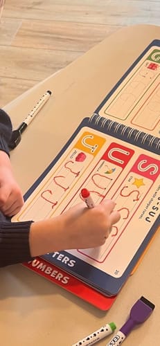 Customer photo review of LumoTrace™ Workbook: Give your child a head start